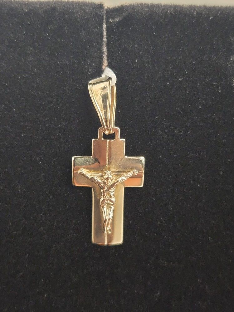 Small Gold Cross Charm