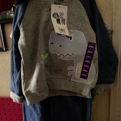 Dino Toddler Sweater Set New 24 Months $10