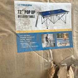 Triumph Pop Up Pool Table 