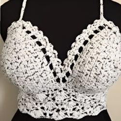 Custom Crocheted Bralette/Halter Top