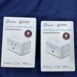 TP-Link Kasa Smart Wi-Fi Plug Slim 2-Pack Energy Monitoring