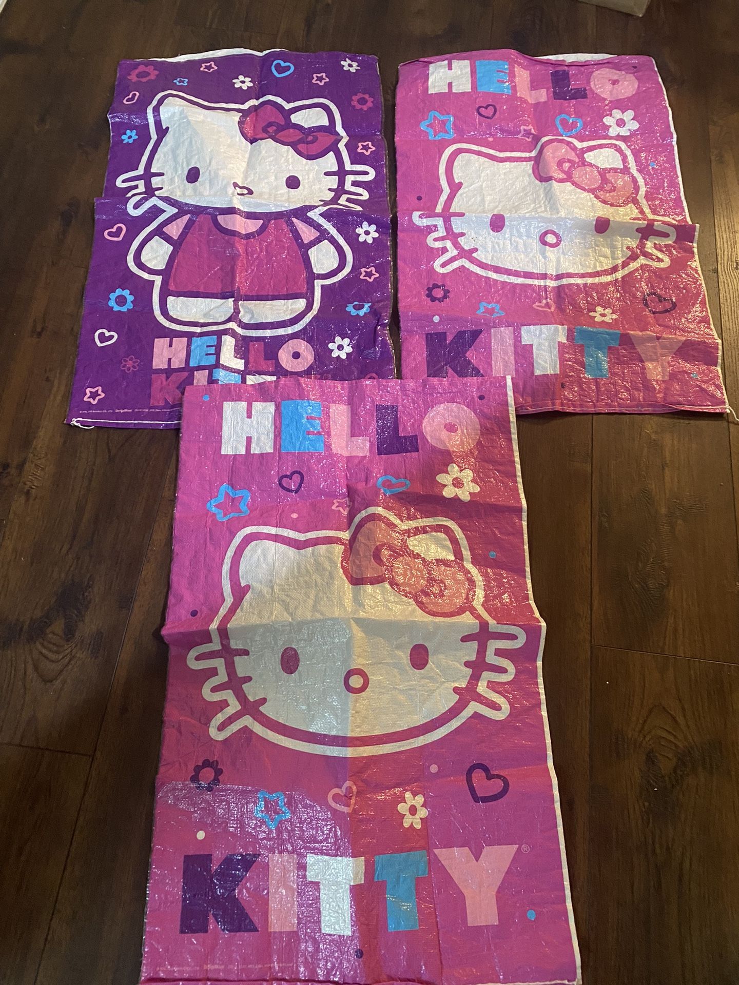 Set Of 3 Hello Kitty Potato Sack For Races
