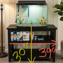 Fish Tank  With Stand And Accessories 