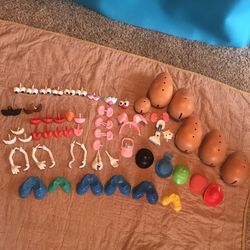 5 Regular & 1 Mini Mr. / Mrs. Potato Head Vintage