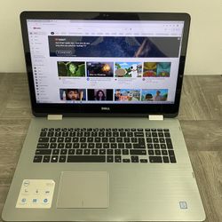 Dell i7 laptop - 17 “ touch screen 2 in 1 - 12 GB RAM - 256 GB SSD + 1TB HDD - 90 days warranty !