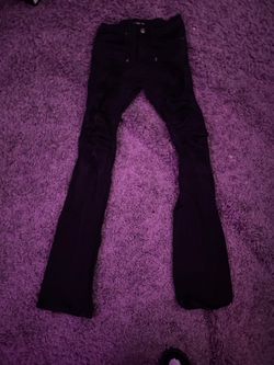 black flared skinny jeans