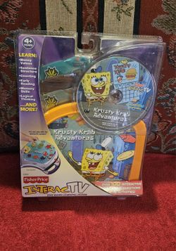 NEW  OLD  STOCK  FISHER  PRICE  INTERACT  TV.  SPONGEBOB CRUSTY CRAB ADVENTURES  DVD