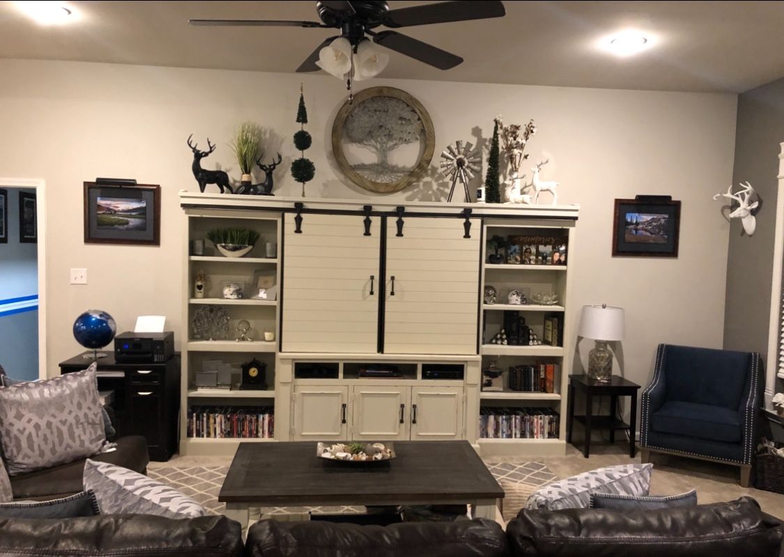 Farmhouse entertainment center 