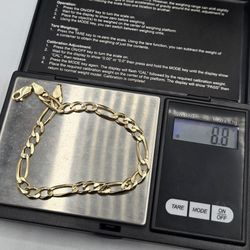 Solid 14kt Gold Figuro Bracelet Esclava Figuro De Oro 14kt Solido