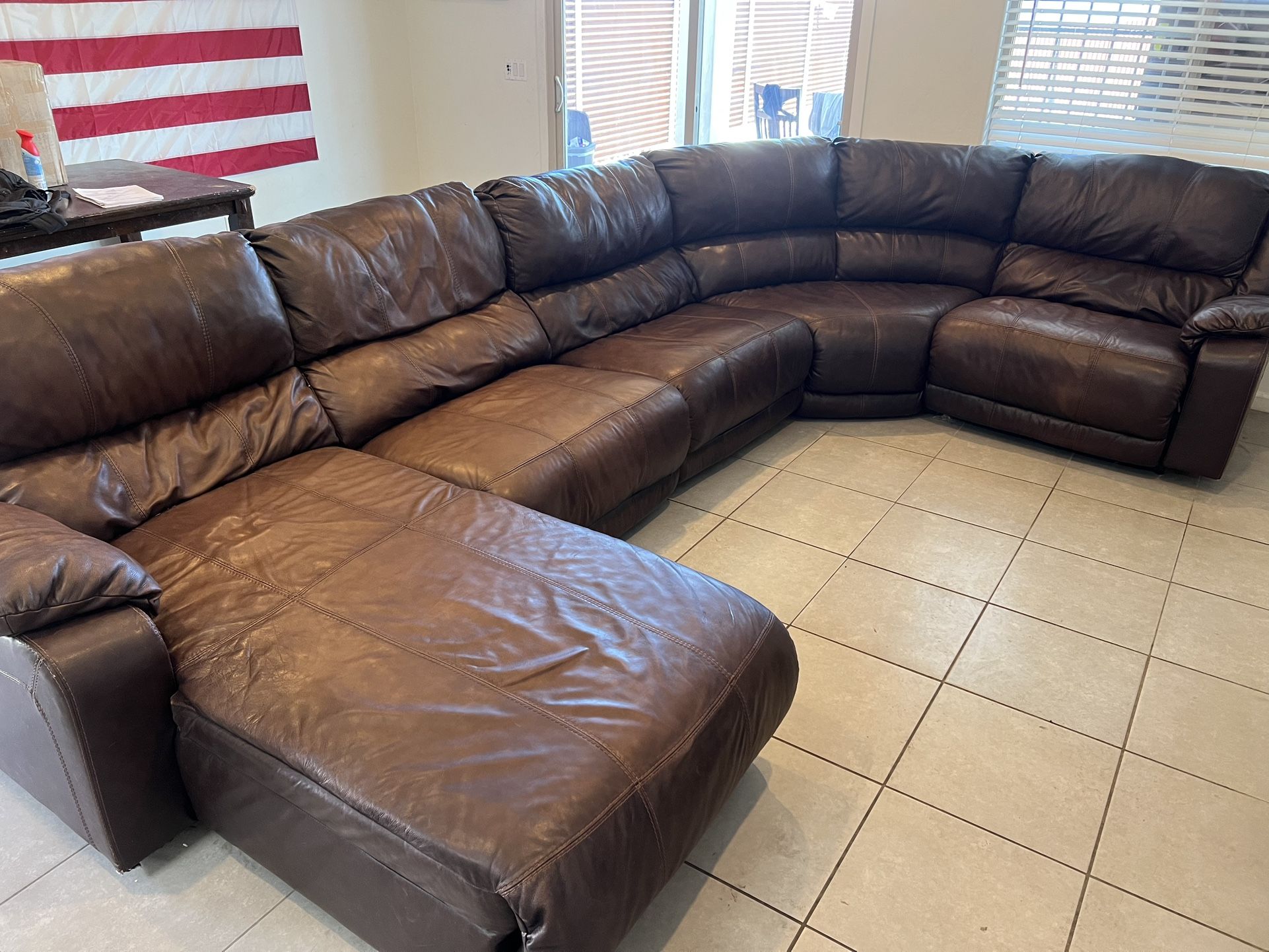Leather couch