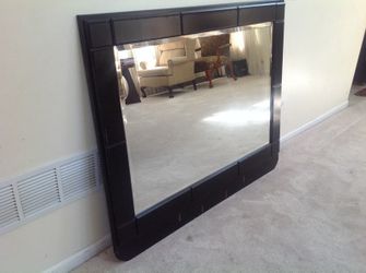 Black Shay Rectangular Dresser Mirror-Signature Design by Ashley.