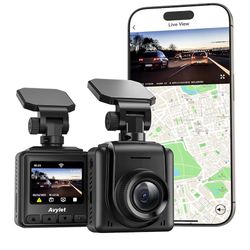 Dash Cam 2K, WiFi Dashcams with APP, External GP, 1.5'' IPS Screen, Front Dash Camera for Cars, Mini Car Camera, WDR Night Vision, 24H Parking Monito