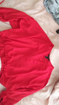 Forever 21 red crop top