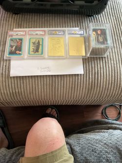 Graded Star Wars card lot plus stack of ungraded 1980 empire cards 114 cards. 2 psa 9 of 1983 Star Wars stickers   Very tough cards plus 2 1995 gold 2