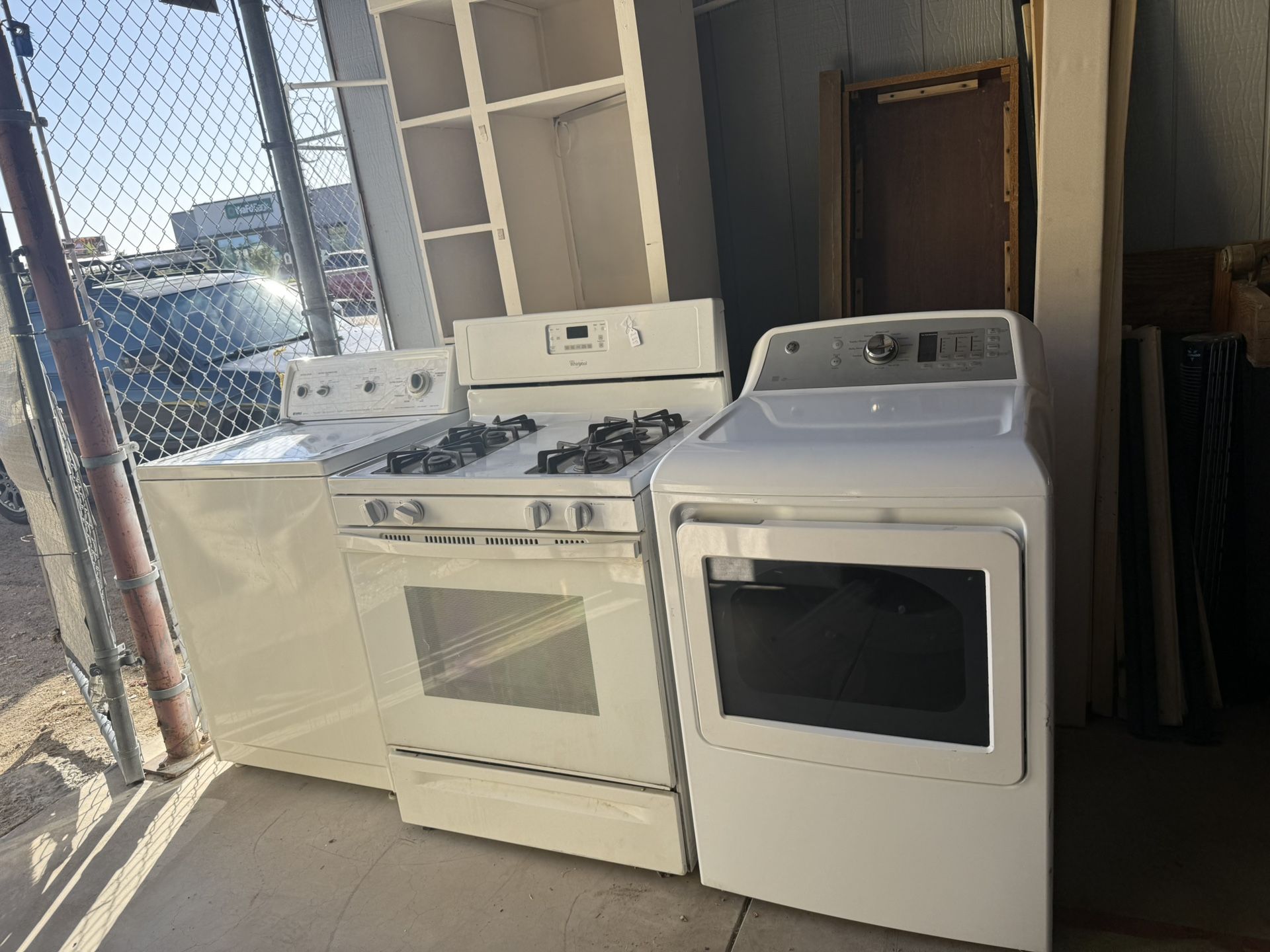 Stove, gas dryer, washing machine refrigerator available