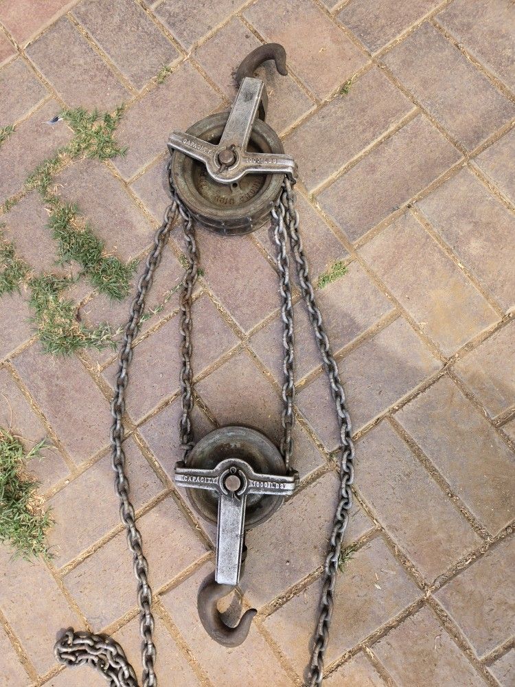 Vintage Chain fall hoist