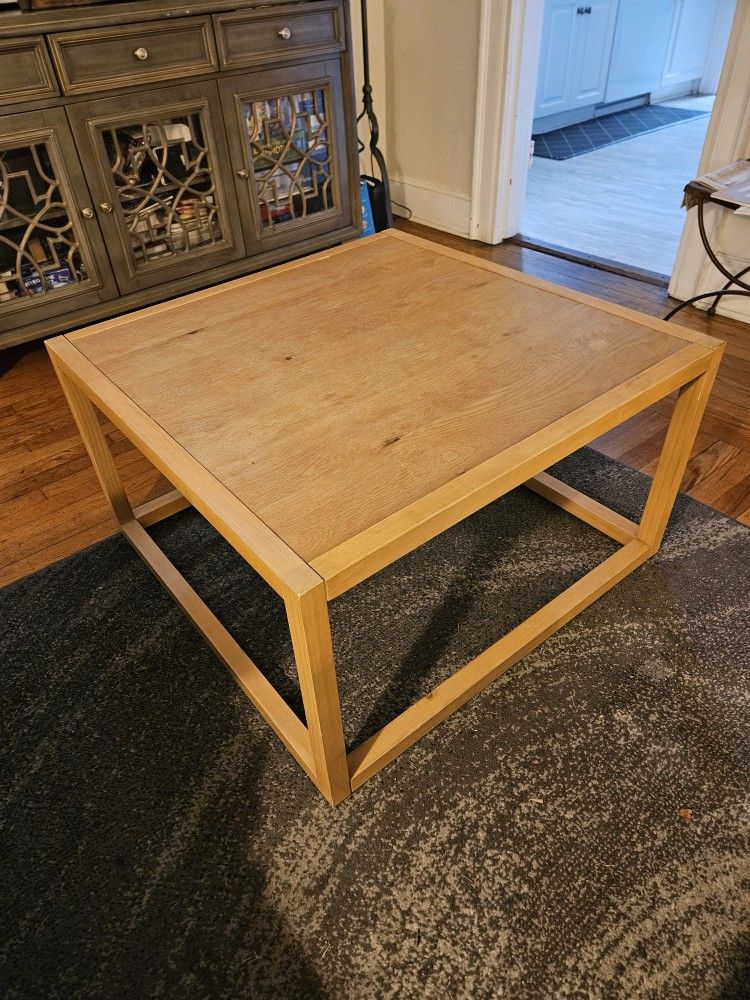 Square Framed Solid Wood Coffee Table