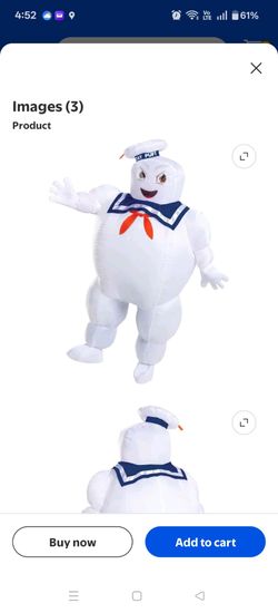 Marshmallow Man adult big kids puffer costume