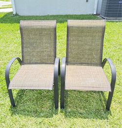 Selling 2 outdoor patio/balcony chairs.