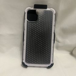 Ondigo Secure Impact Series Case w/ Holster for iPhone 11 Pro Max - Clear White