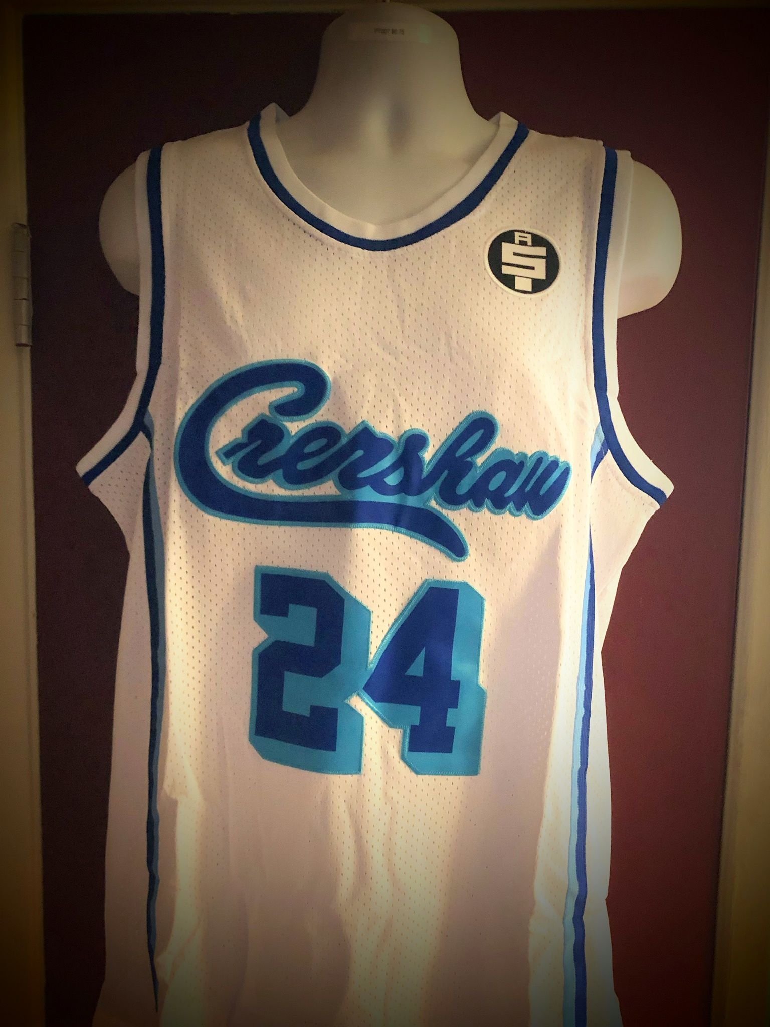 Los Angeles Lakers #24 Kobe Bryant Crenshaw Jersey Nipsey Hussle All Money -S.M.L.XL.2X.3X