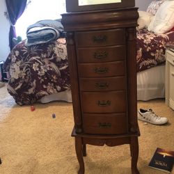 $115.  Wooden Jewelry Armoire  Make An Offer !