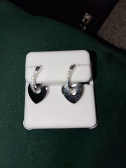 Sterling Silver & Moissanite Earrings (can be worn 2 different ways)
