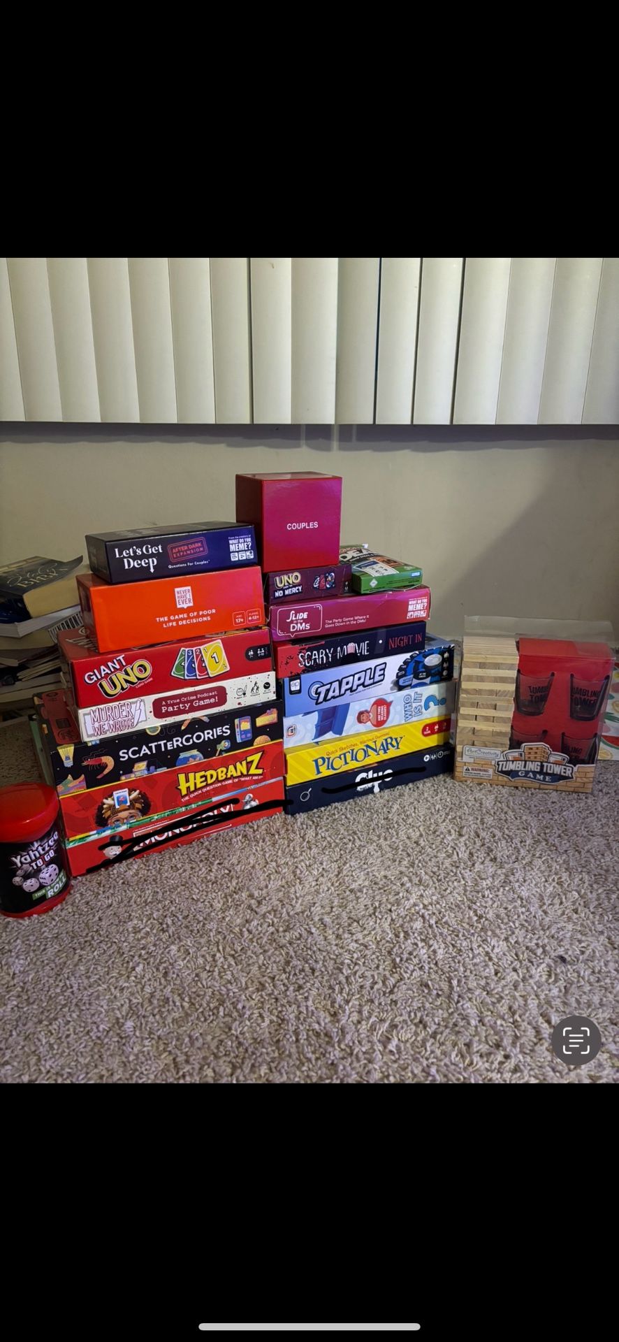 board games and cards