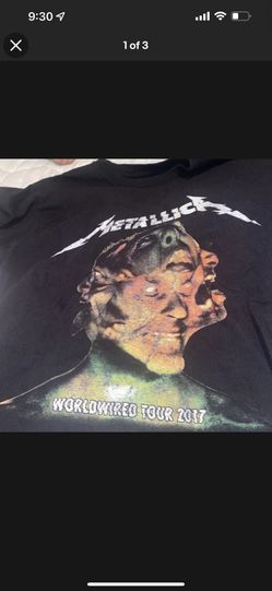 2017 Metallica world wired tour tshirt size M