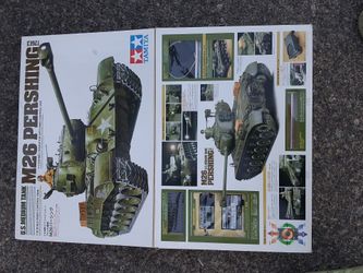 TAMIYA 1/16 Pershing M26 RC Tank ( Un Assembled Complet Kit) pick up fremont sea. No lobal offers please. No trades