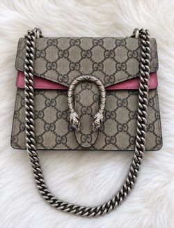 Gucci Dionysus GG Supreme Mini Shoulder Bag – Pink Authentic