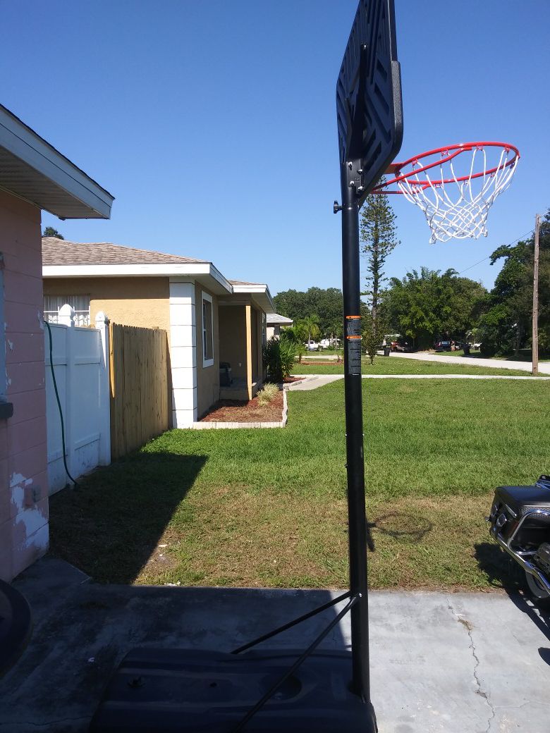 Brand new basketball hoop.