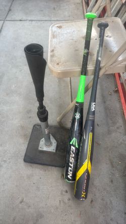 Easton Baseball Bats and Batting Tee Set