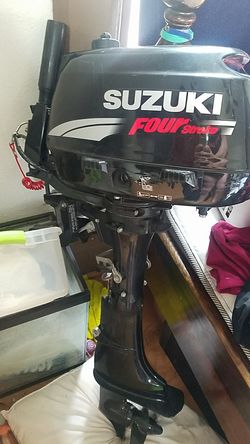 Suzuki boat motor.