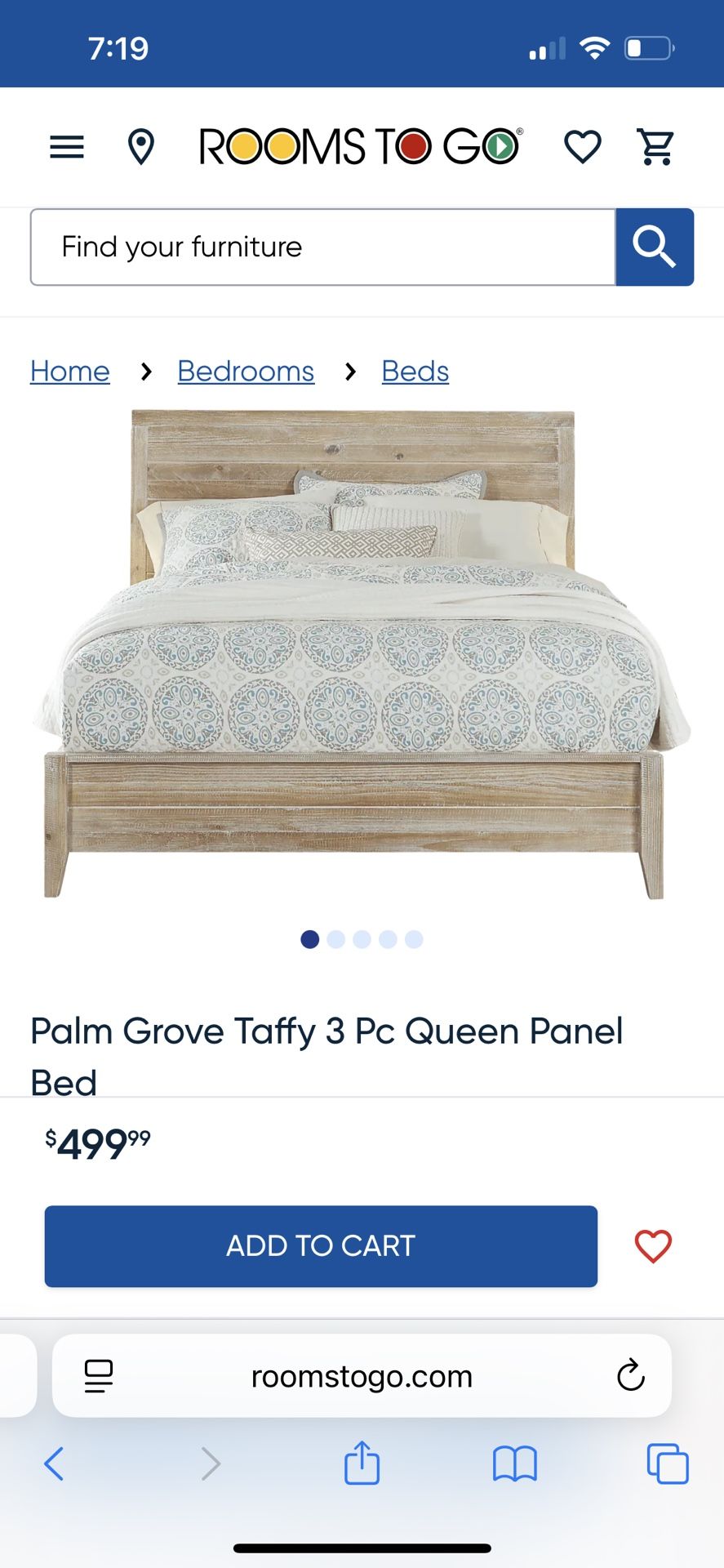 Wooden Queen Bed frame