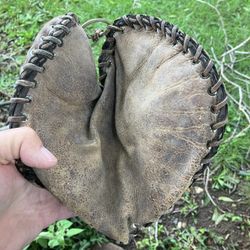 Vintage Salesman Sample First Baseman Glove Mitt Or Catcher Mitt