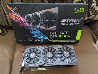 Asus rog strix geforce gtx 1080 ti shop 11gb vr ready 5k hd gaming graphics card