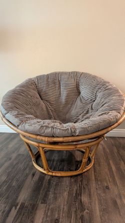 Grey Papasan Chair
