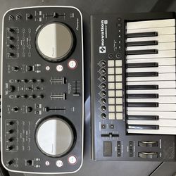 DJ Mixer And Keyboard Controller 