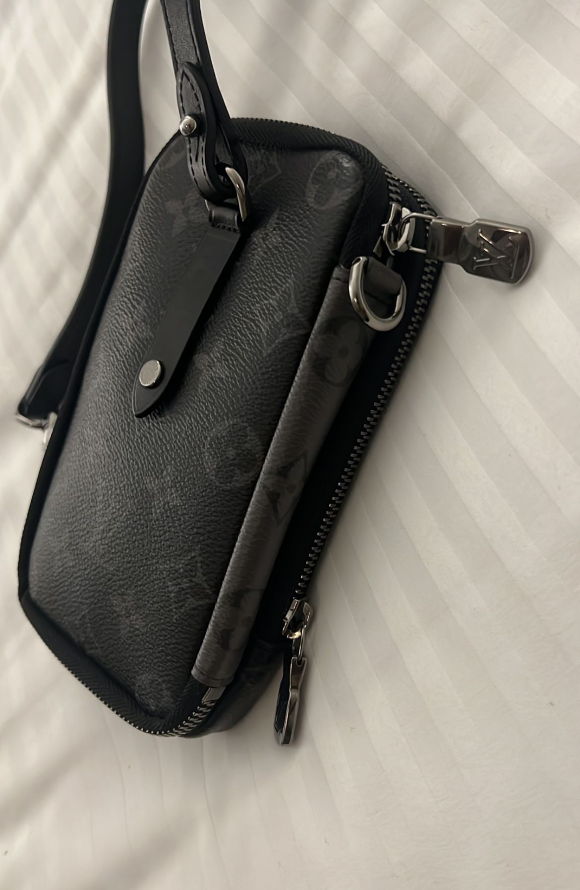 Louis Vuitton Monogram Eclipse Reverse Double Phone Pouch ***$580***