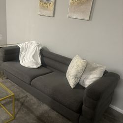 2 piece grey couch set
