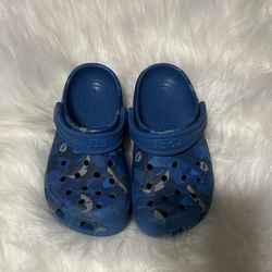 Kids Blue Shark Crocs size 10