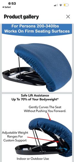Seat lift cushion