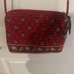 Vera Bradley Red Floral Crossbody Bag