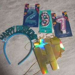 Happy Birthday Candles And Banners