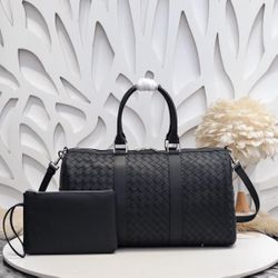 Bottega Veneta Intrecciato Leather Duffel Bag