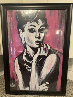 Audrey Hepburn Framed Poster