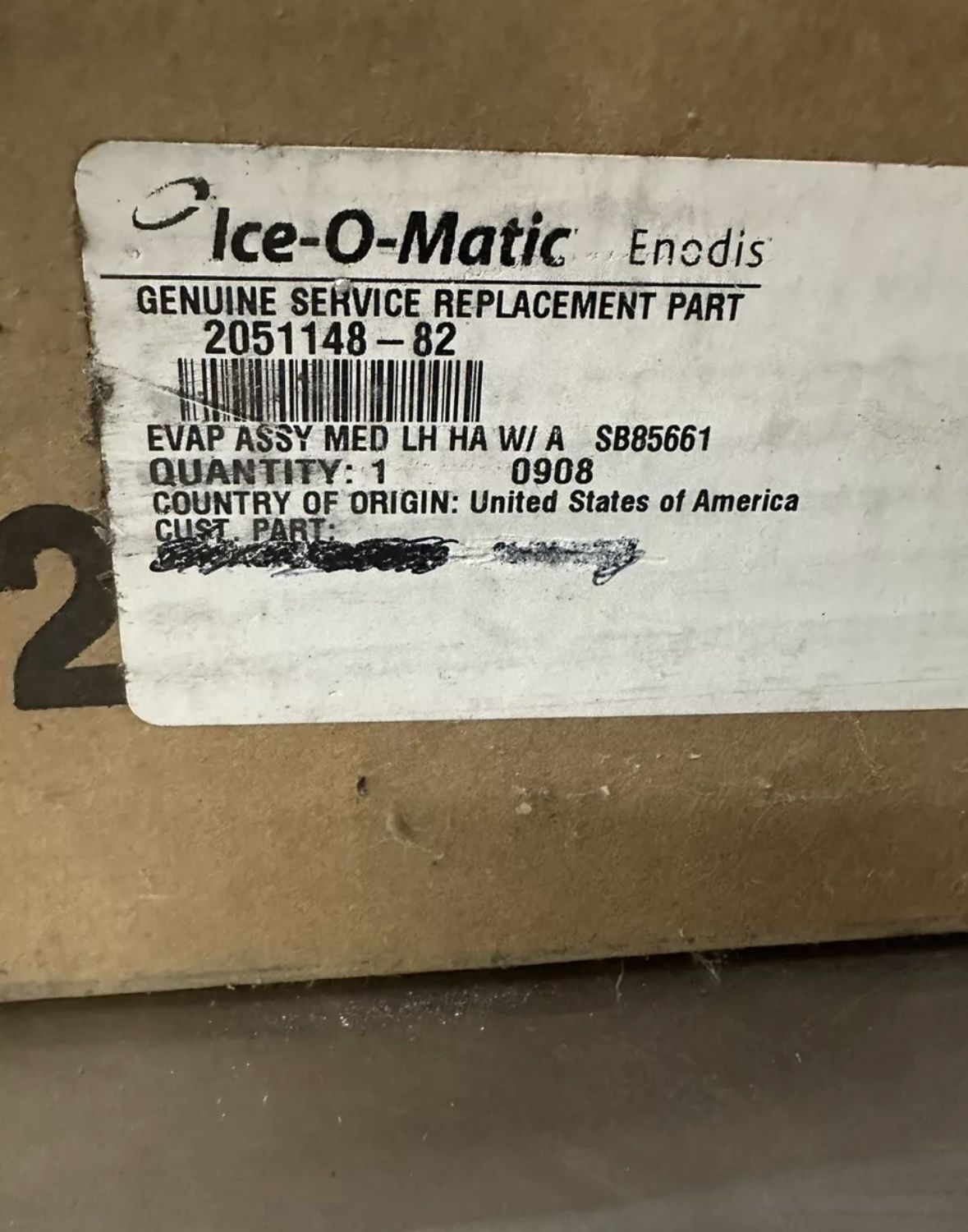 Ice-O-Matic (contact info removed)-82 Evaporator With Drier