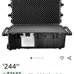 Eylar XXL 31.5" Transport Roller Gear, Camera, Tools, Equipment Hard Case Waterproof w/Foam Black