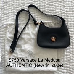 $750 Versace La Medusa Bag (Real) - new $1200